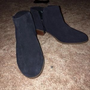 Navy blue booties